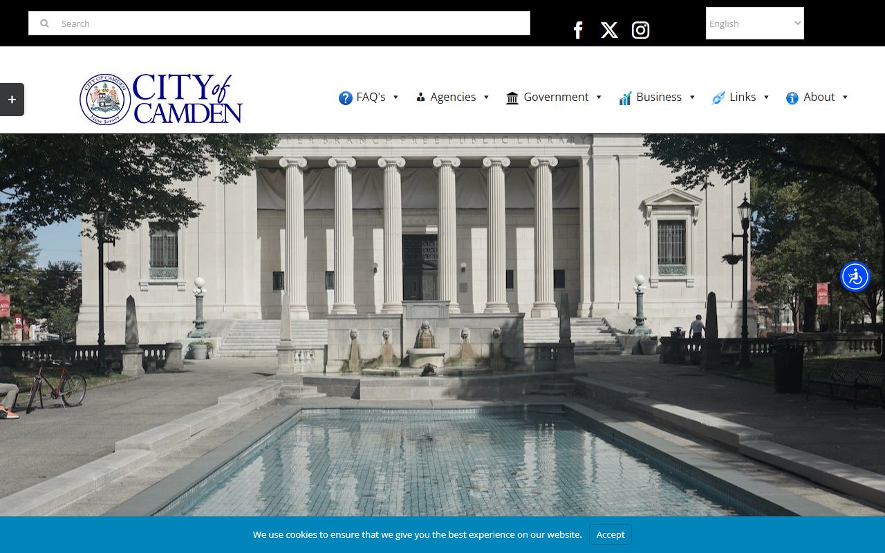 Camden City Clerk Department handling marriage license applications