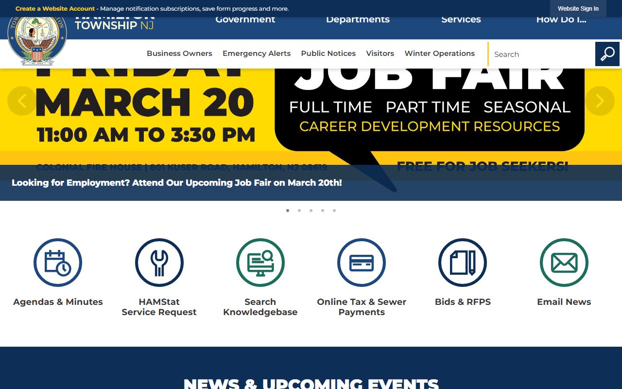 Hamilton Township municipal building